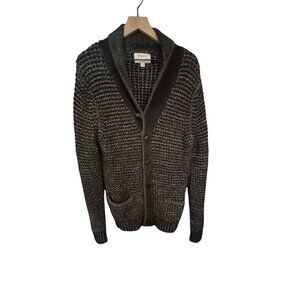 Rag & Bone Mens Wool & Cotton Blend Shawl Collar‎ Cardigan Sweater